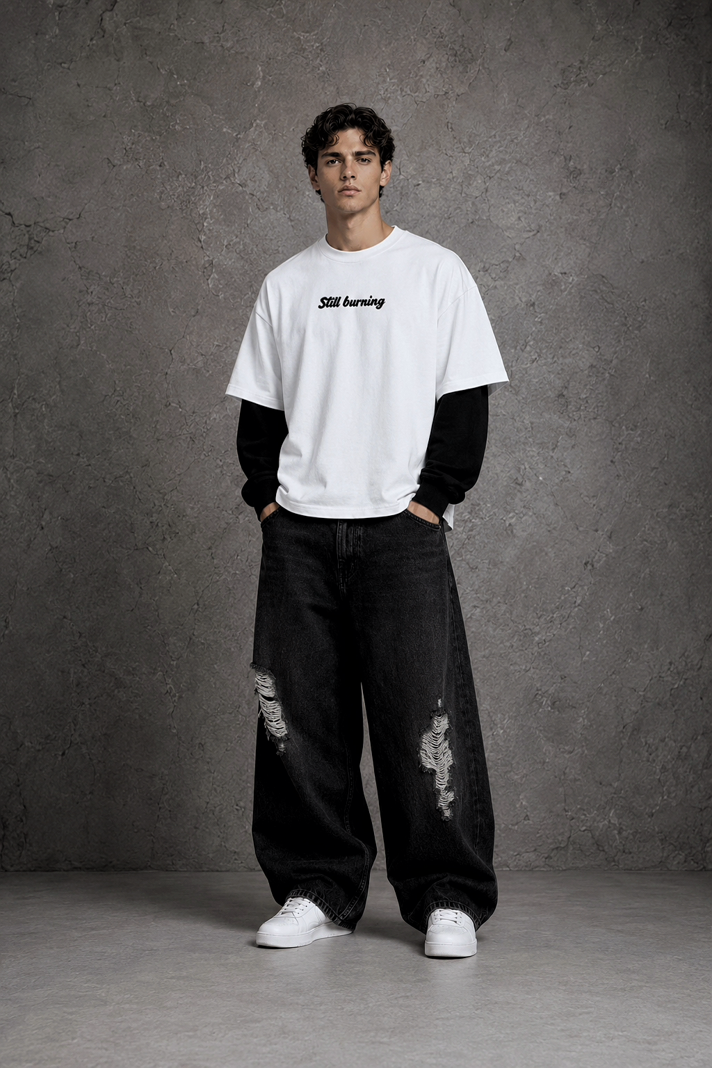 Still burning tee