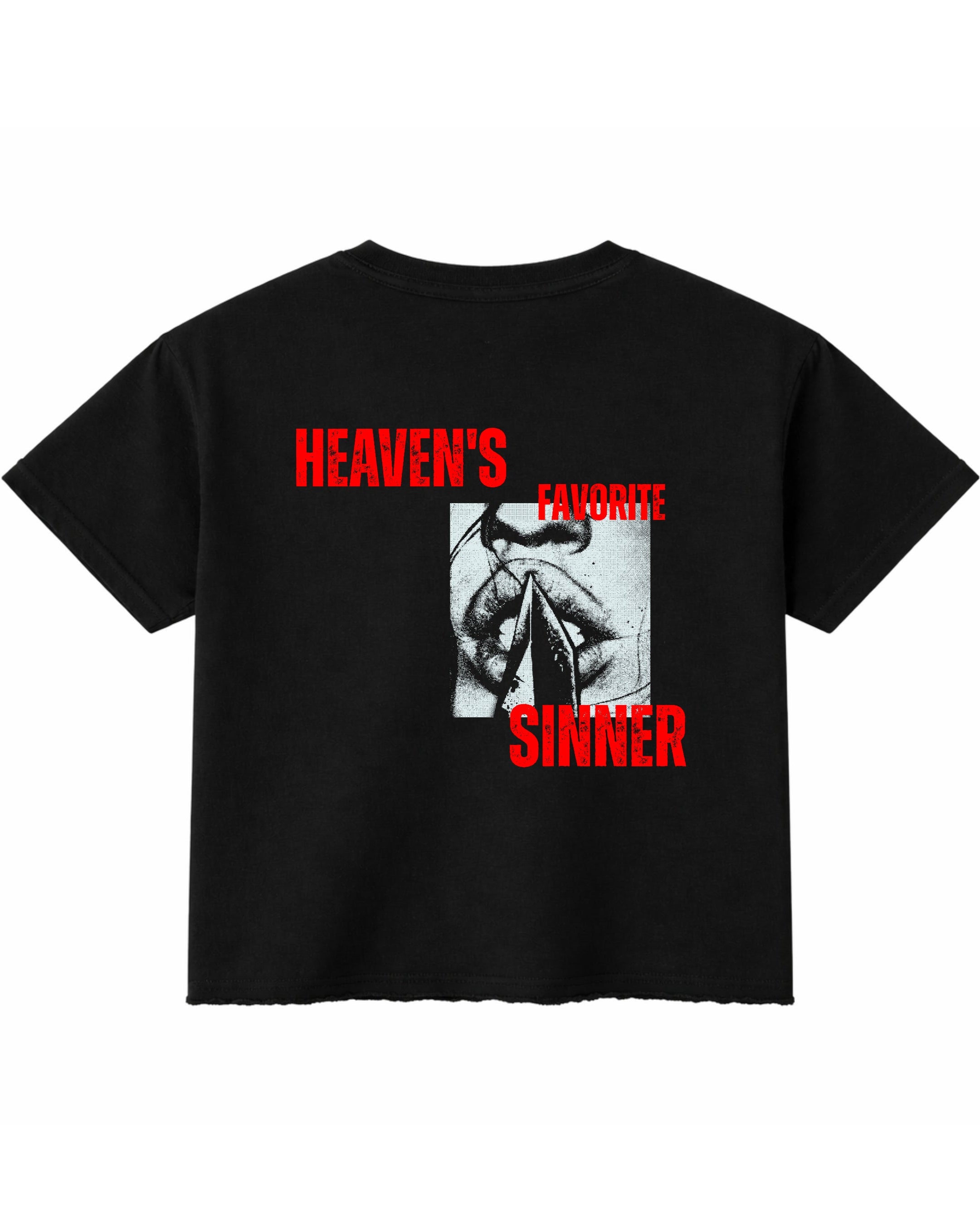 Black Boxy Fit T-shirt Back Design