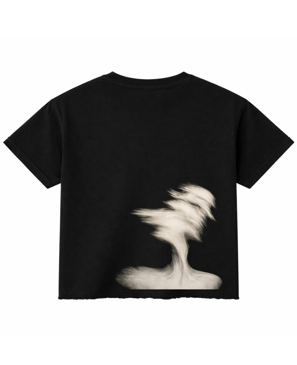 Black Boxy Fit T-shirt Back Design