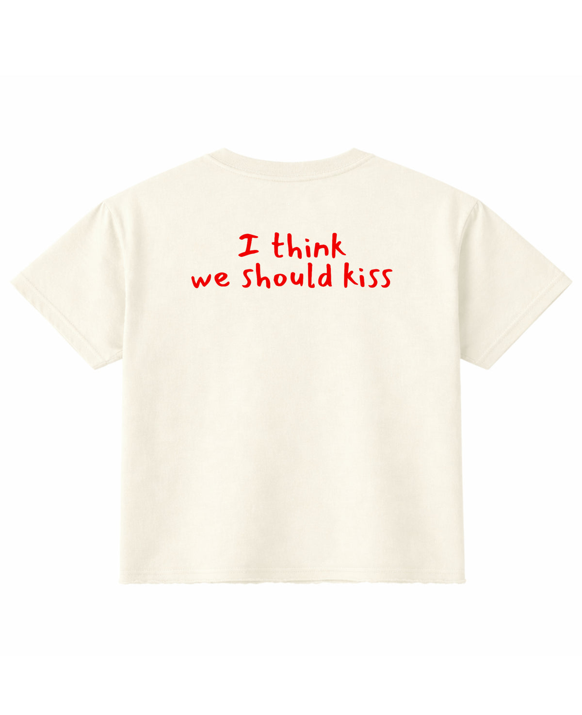 Off White Boxy Fit T-shirt Back Design